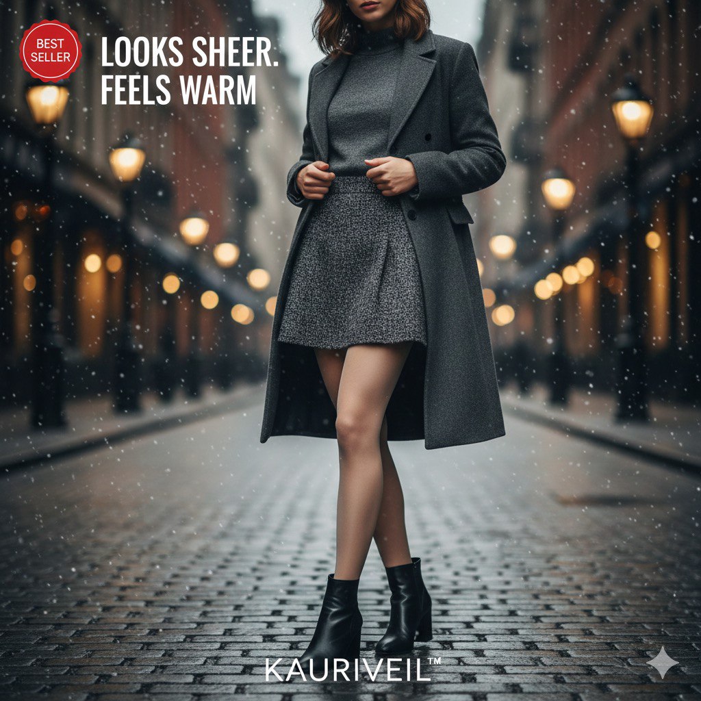 KauriVeil™ Ultra-Warming Skin-Effect Tights™ – Stay elegant even in the coldest winter