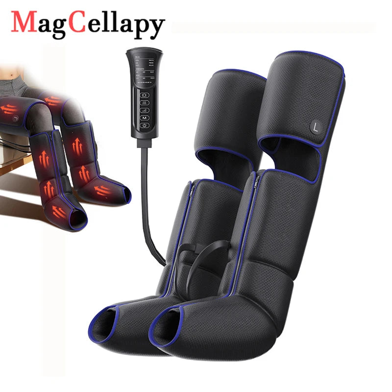 Air Compression Massage Boots Relieve Leg Fatigue Pneumatic Boots With Hot Compress Function Promote Leg Muscle Relaxation