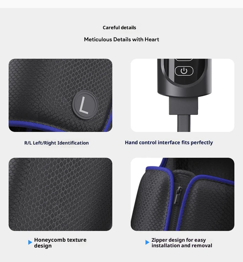 Air Compression Massage Boots Relieve Leg Fatigue Pneumatic Boots With Hot Compress Function Promote Leg Muscle Relaxation