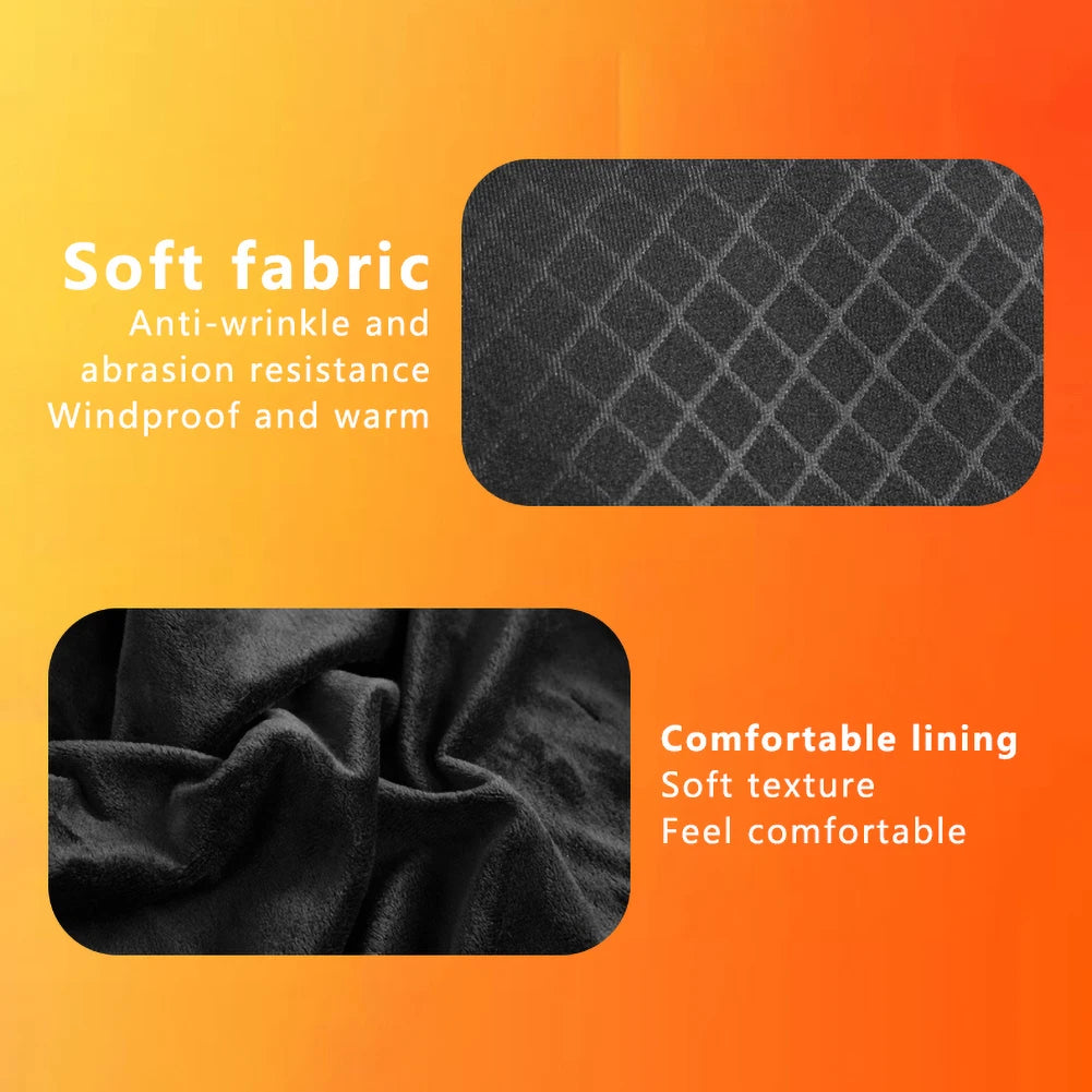 16 Areas Heated Vest USB Infrared Heating Vest Jacket Unisex Winter Electric Heated Vest Outdoor Sports Hiking Oversized M-4XL