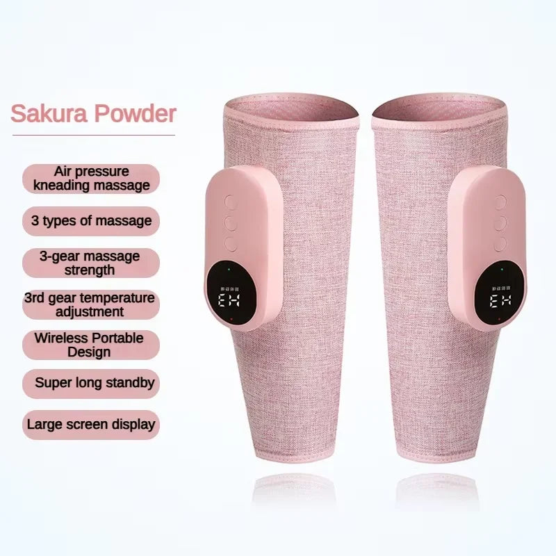 Leg Massager with Heat and Compression, Legs Massage for Circulation and Pain Relief , Heating Calf Leg Air Compression Massager