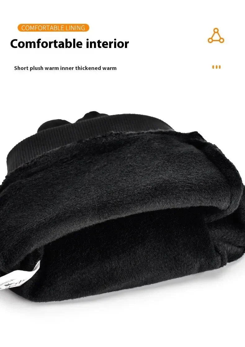 Thermal Touchscreen Cycling Gloves Windproof Water-Resistant Winter Bike Gloves with Anti-Slip Grip