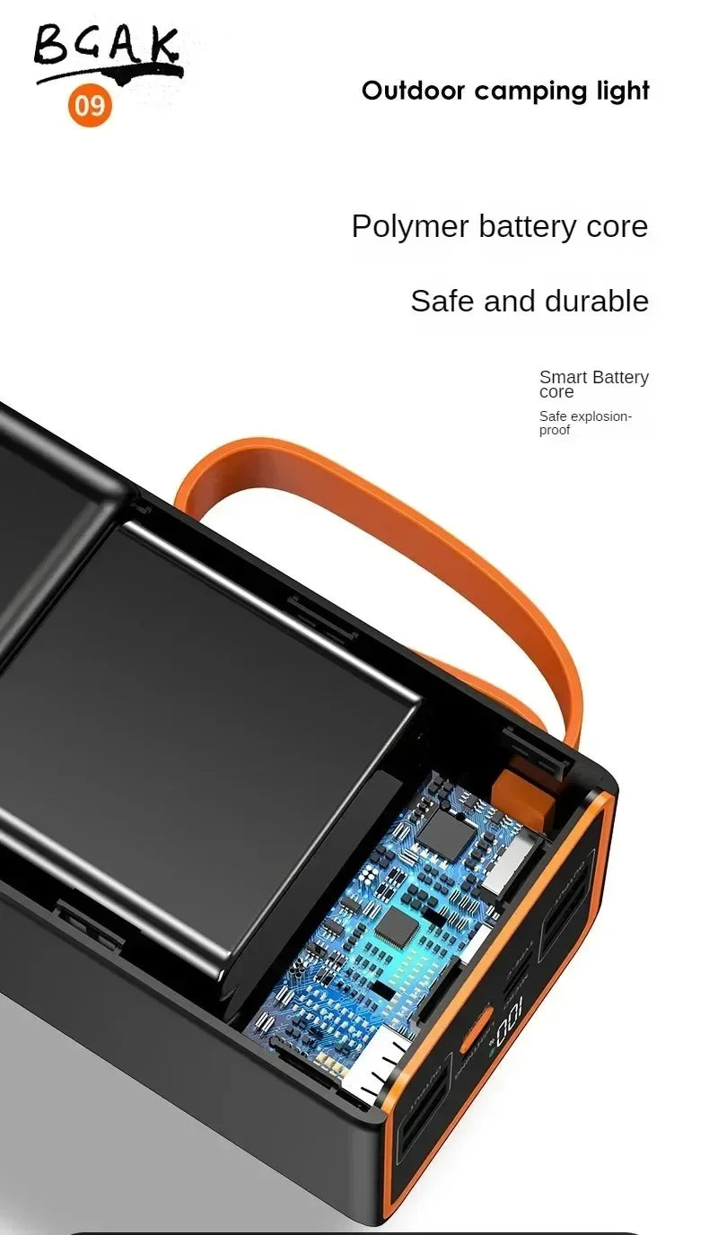 BCAK Style 500000mah 100000mah 200000mah 300000mah Upgraded Version Super power bank fast charge with LED Super Large Capacity