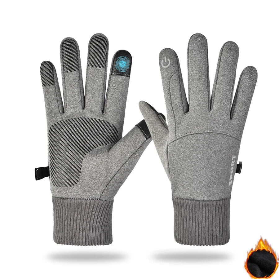 Touch Screen Waterproof Thermal Sport Gloves Women Men Cycling Gloves ,Perfect for Running, Driving, Hiking, Walking, Working