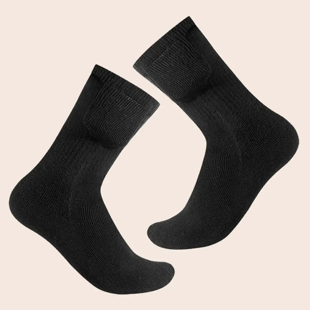 USB Heated Socks (Battery Not Included) - Full Foot Heating Warm Socks, Winter Skiing Outdoor Sports Thermal Electric Heat Socks