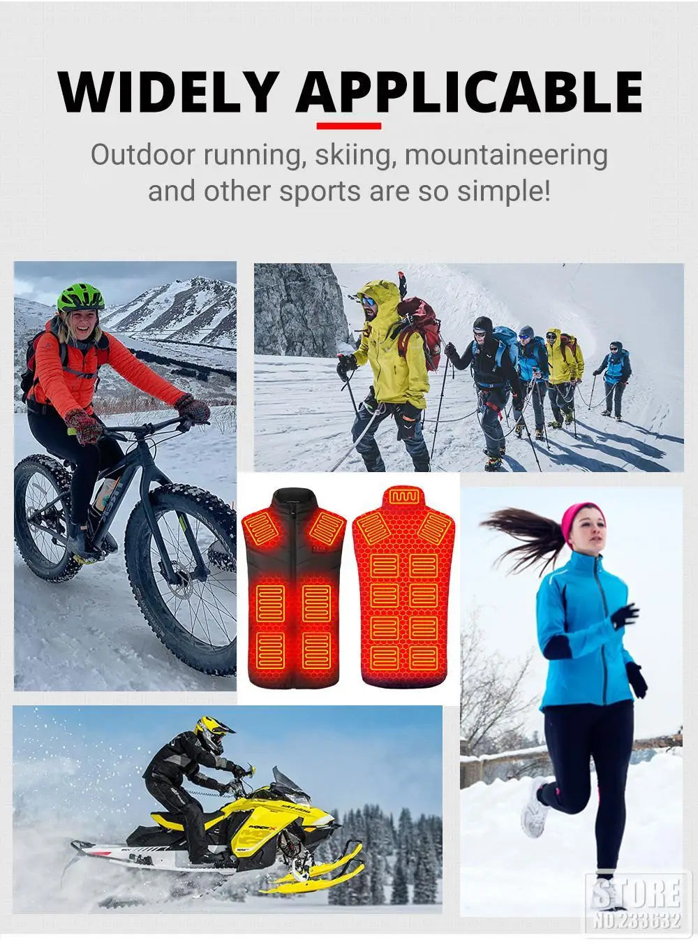 21 Heated Vest Winter Electric Heated Jackets Men Women Sportswear Heated Coat Coat Motorcycle USB Heating Jacket For Camping
