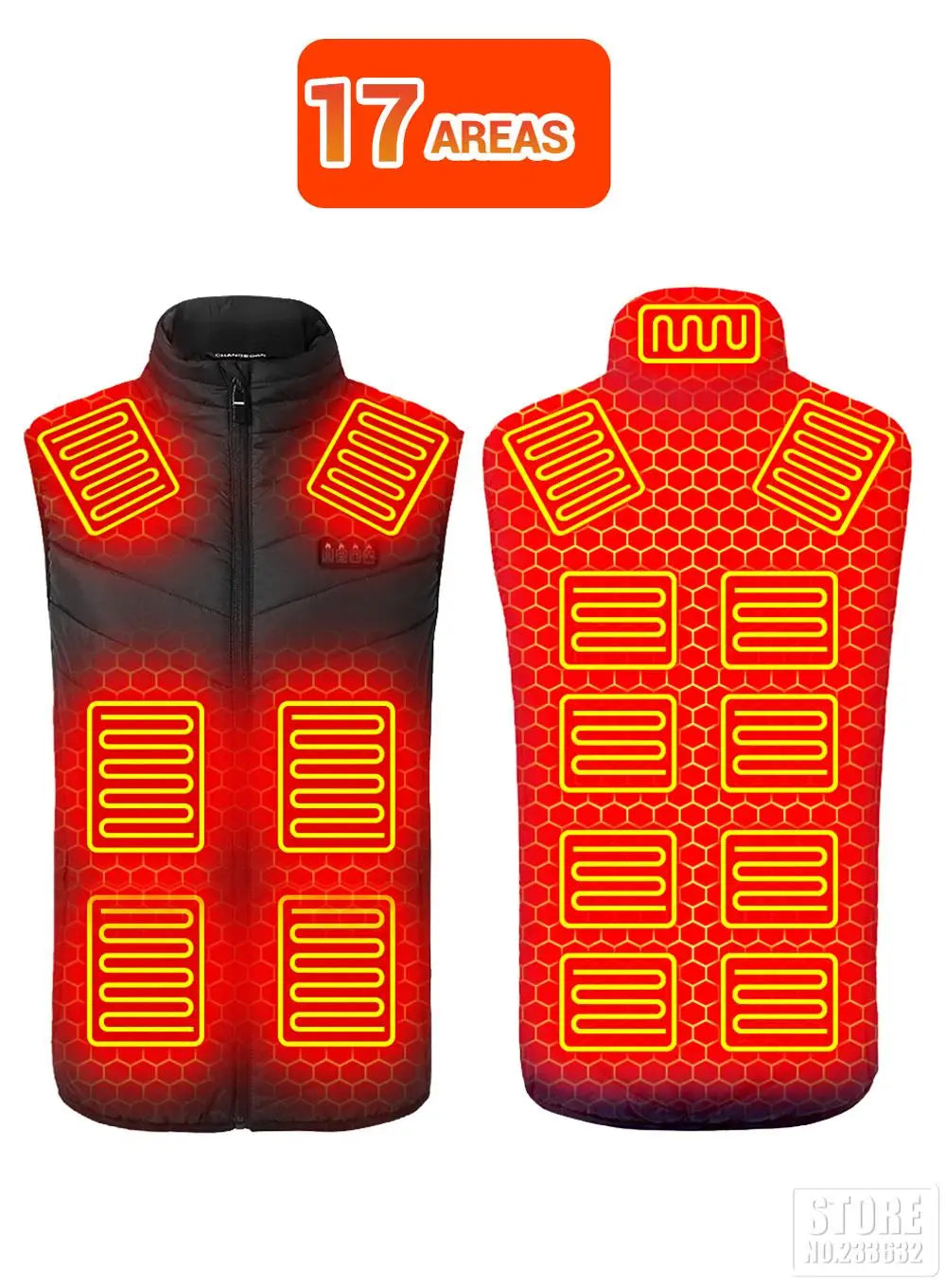 21 Heated Vest Winter Electric Heated Jackets Men Women Sportswear Heated Coat Coat Motorcycle USB Heating Jacket For Camping