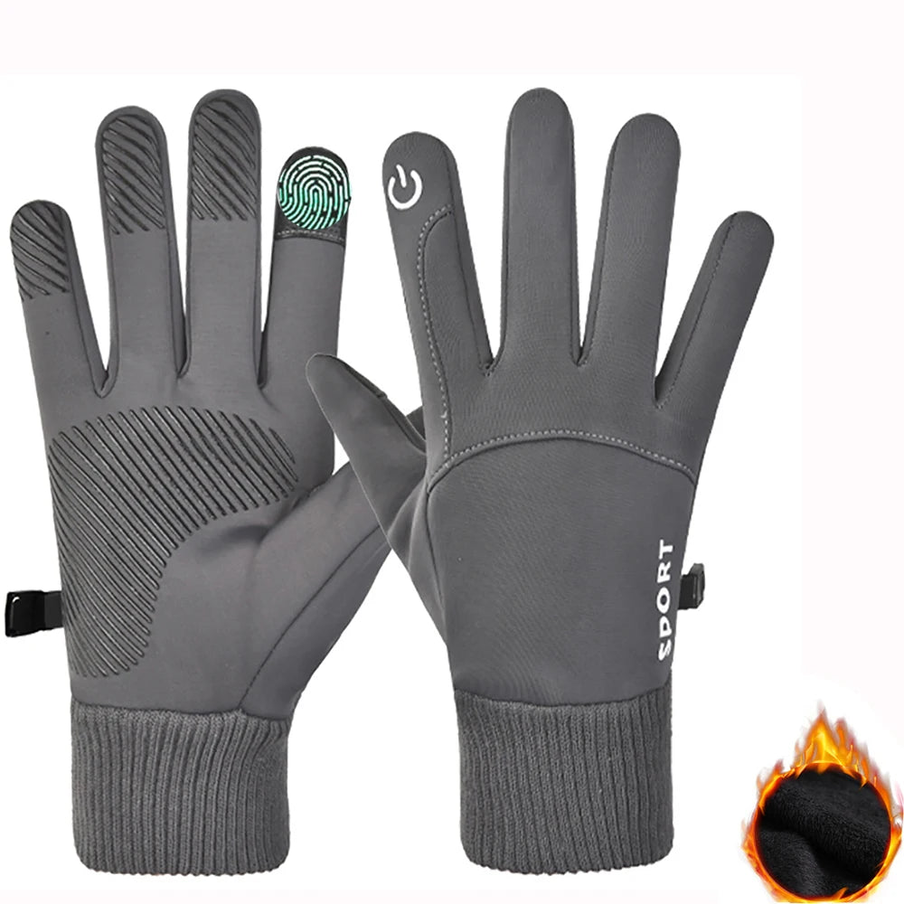 Touch Screen Waterproof Thermal Sport Gloves Women Men Cycling Gloves ,Perfect for Running, Driving, Hiking, Walking, Working