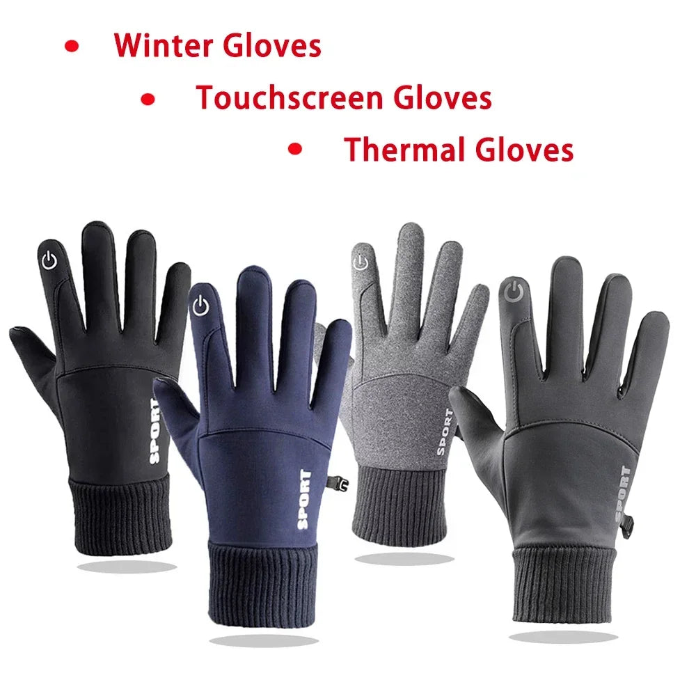 Thermal Gloves for Men & Women for Touchscreen Use,Featuring a Non-Slip Grip,Windproof Properties,Warmth for Cycling & Hiking.