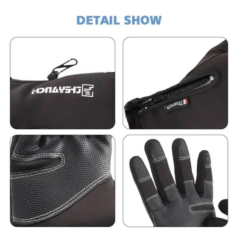 Winter Gloves Waterproof Thermal Touch Screen Thermal Windproof Warm Gloves Cold Weather Running Riding Sports Hiking Ski Gloves
