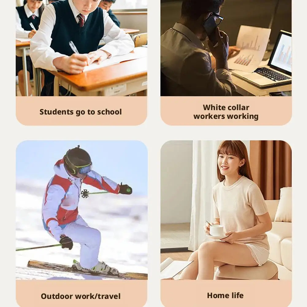 USB Heated Socks (Battery Not Included) - Full Foot Heating Warm Socks, Winter Skiing Outdoor Sports Thermal Electric Heat Socks