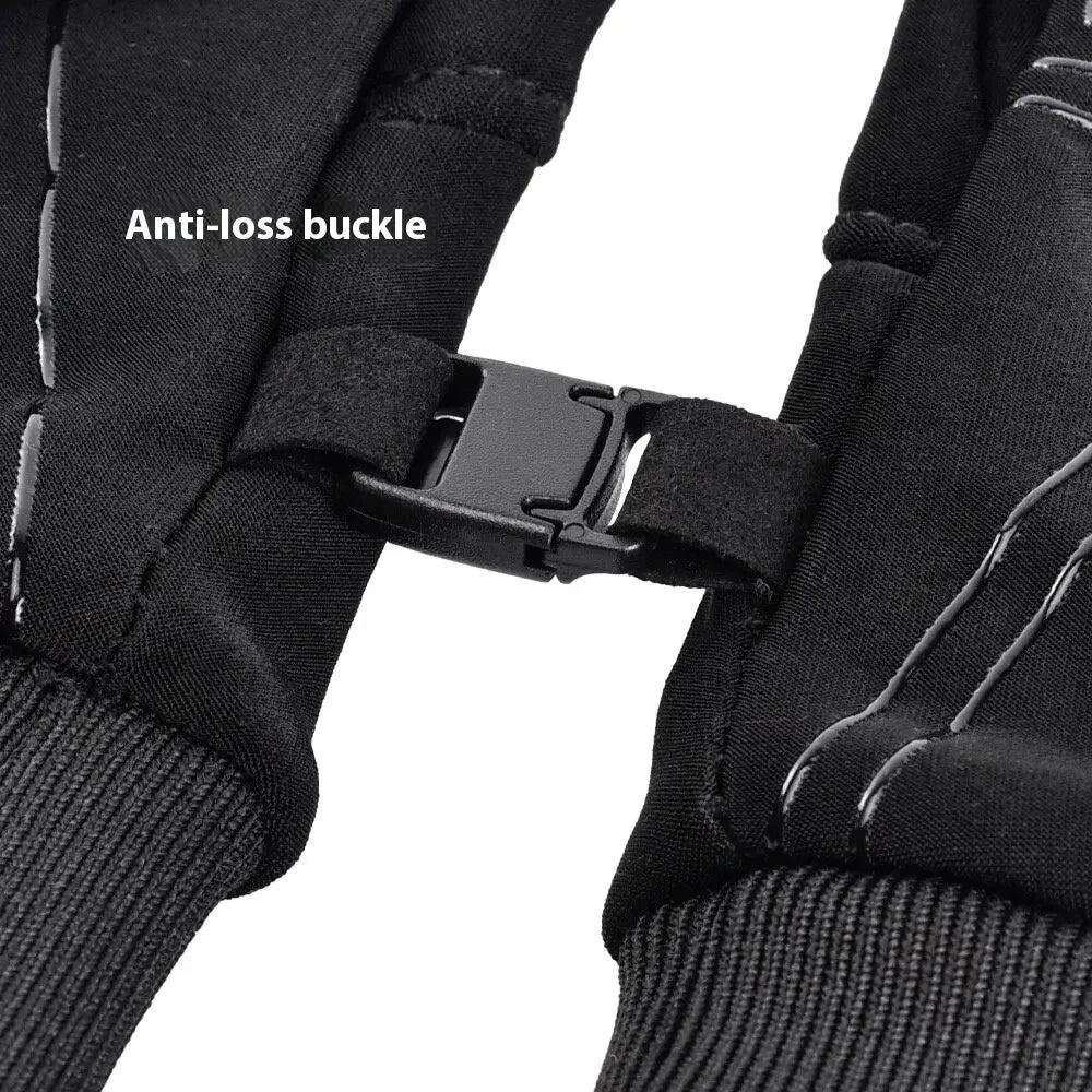 Thermal Touchscreen Cycling Gloves Windproof Water-Resistant Winter Bike Gloves with Anti-Slip Grip