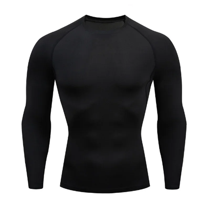 2025 Compression T Shirt Men Summer Sportswear Running T-shirt Elastic Quick Dry Sport Tops Tee Athletic Gym Workout Shirts Men