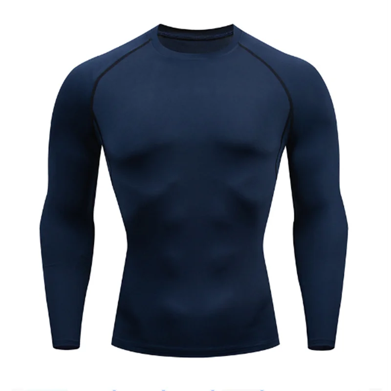 2025 Compression T Shirt Men Summer Sportswear Running T-shirt Elastic Quick Dry Sport Tops Tee Athletic Gym Workout Shirts Men