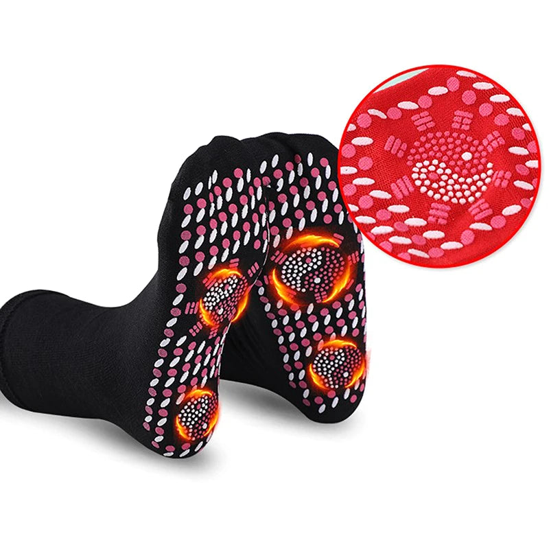 Heated Socks, Self Heating Socks For Men Women,Massage Anti-Freezing For Fishing Camping Hiking Skiing And Foot Warmer
