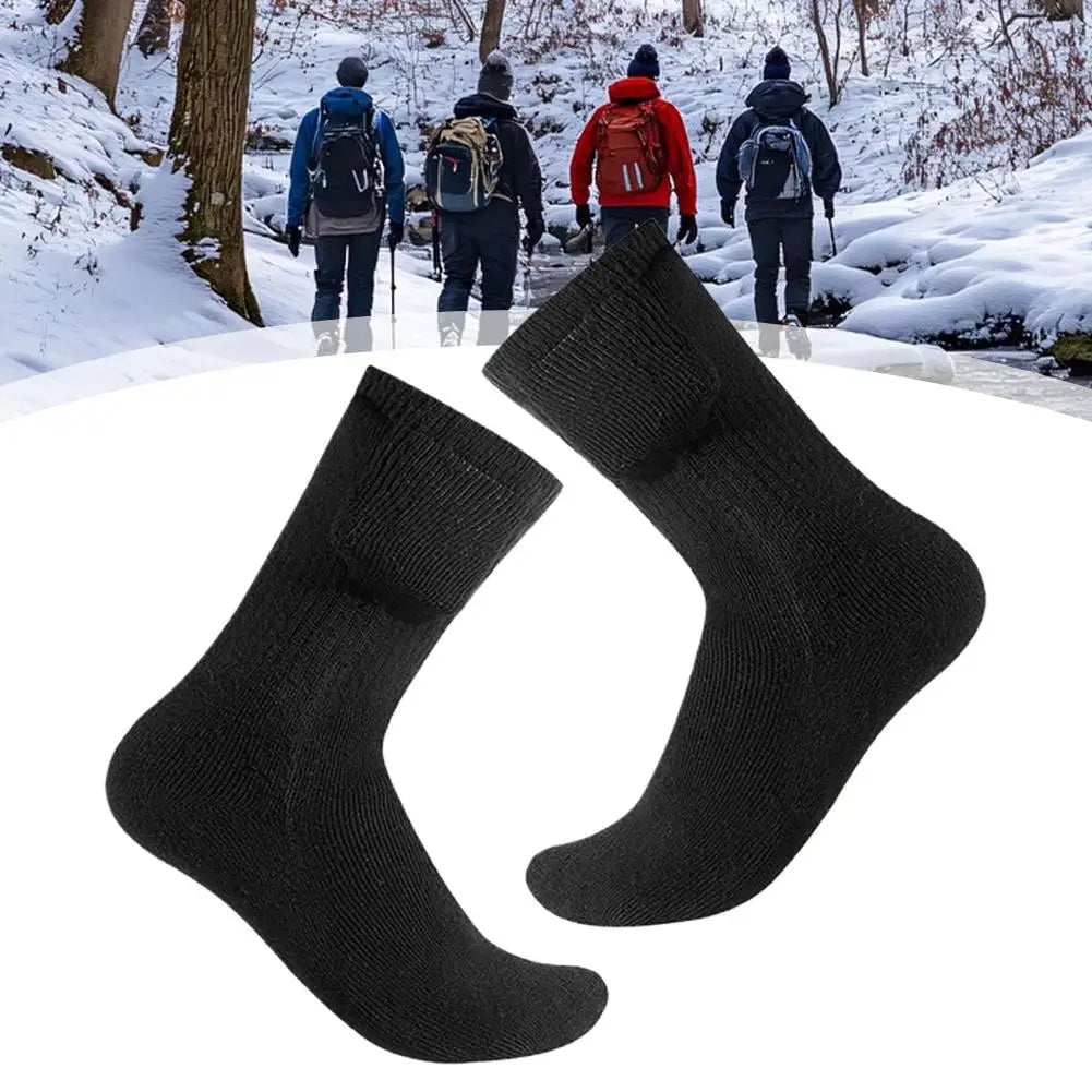 USB Heated Socks (Battery Not Included) - Full Foot Heating Warm Socks, Winter Skiing Outdoor Sports Thermal Electric Heat Socks
