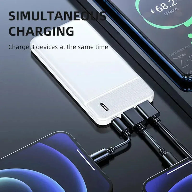 50000mAh Power Bank High Capacity 120W Portable Super Fast Charging External Battery Powerbank PD 20W For Multiple Device
