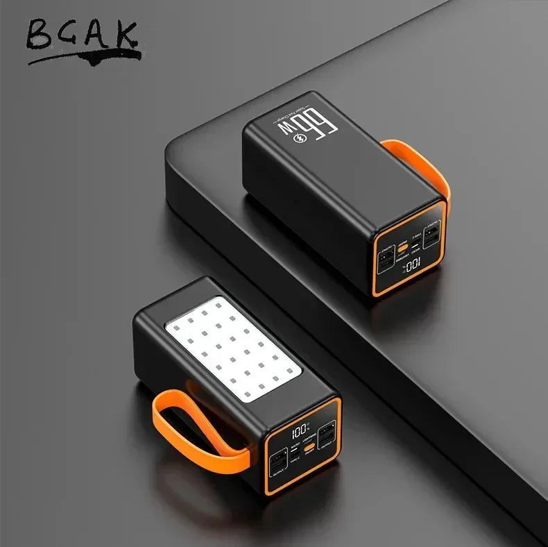 BCAK Style 500000mah 100000mah 200000mah 300000mah Upgraded Version Super power bank fast charge with LED Super Large Capacity