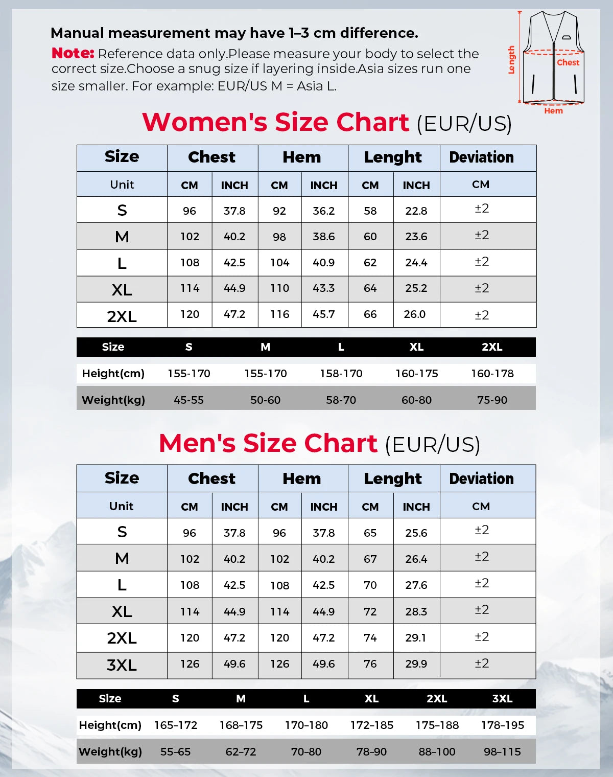 Heated Vest for Men Women Winter thermal Inner Wear Keep Warm Electric Lightweight For Winter Outdoor Activities