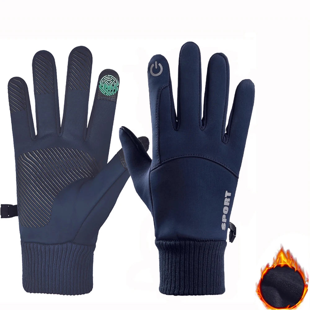 Touch Screen Waterproof Thermal Sport Gloves Women Men Cycling Gloves ,Perfect for Running, Driving, Hiking, Walking, Working