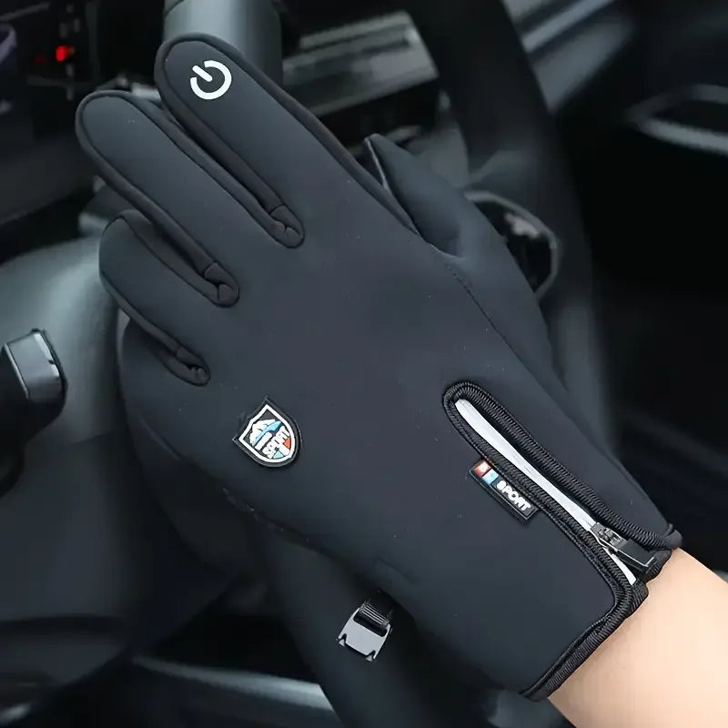 Winter Thermal Gloves for Men and Women, Touch Screen Fingers Waterproof Windproof Anti Slip Warm Gloves for Hiking Driving