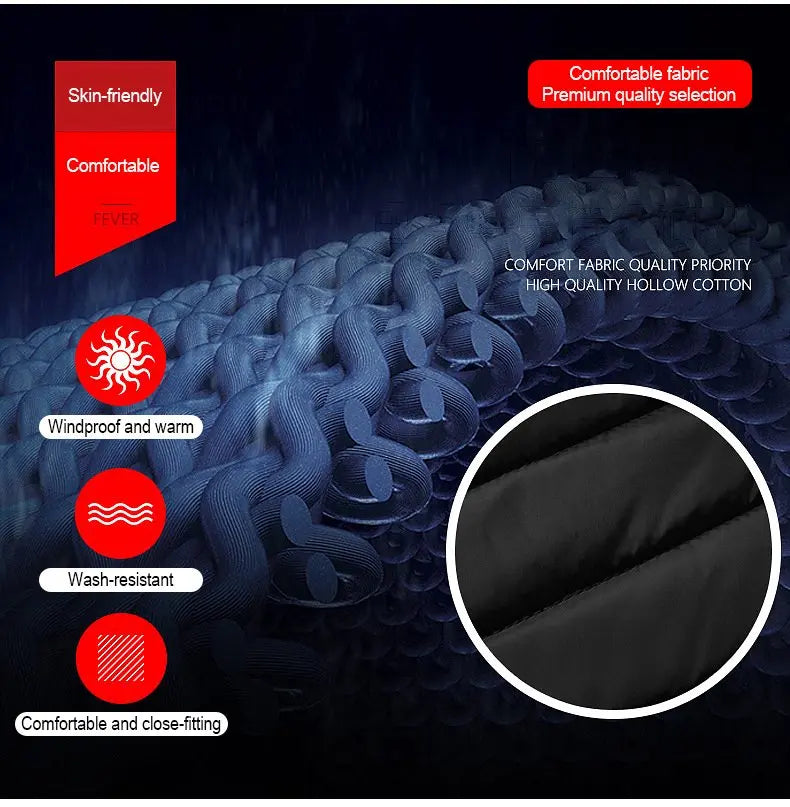 Heated Vest USB-C Electric Heated Vest Heating Jacket Winter Vests for Outdoor Motorcycle Camping Fishing Skiing Oversized 8XL