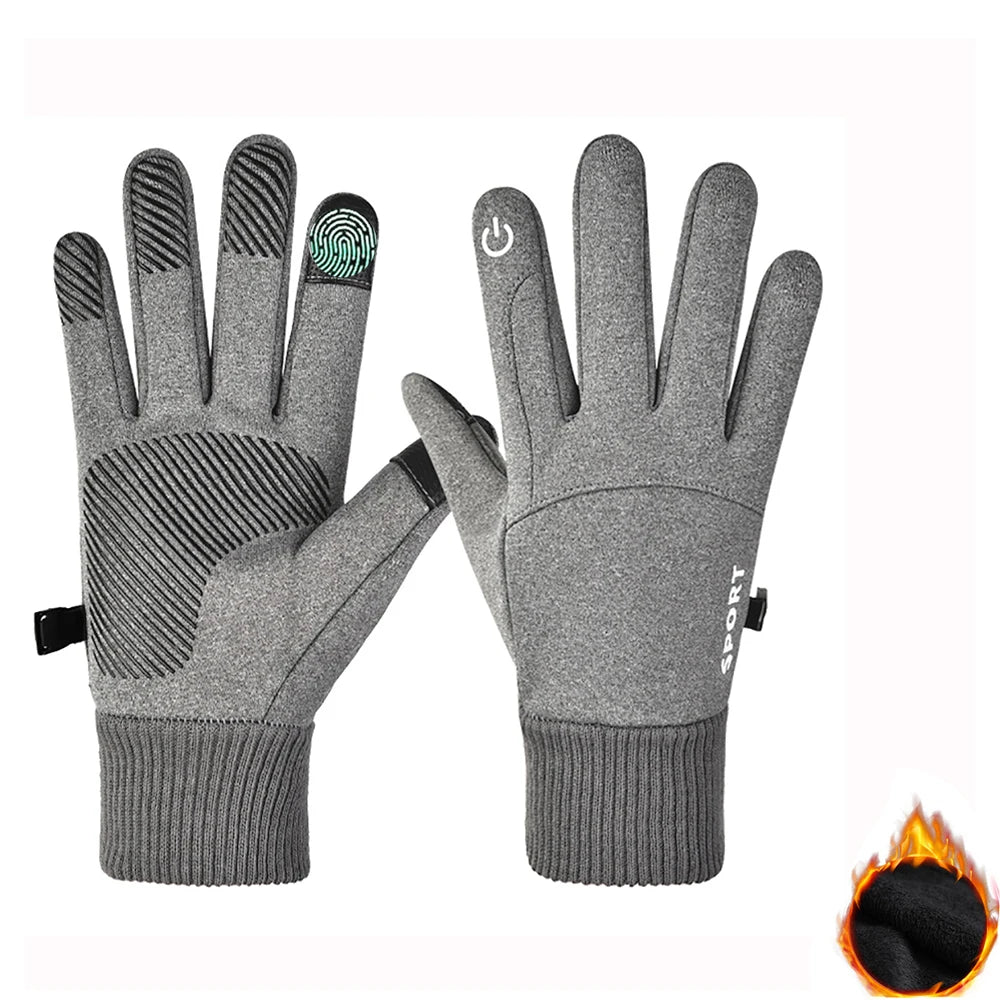 Touch Screen Waterproof Thermal Sport Gloves Women Men Cycling Gloves ,Perfect for Running, Driving, Hiking, Walking, Working
