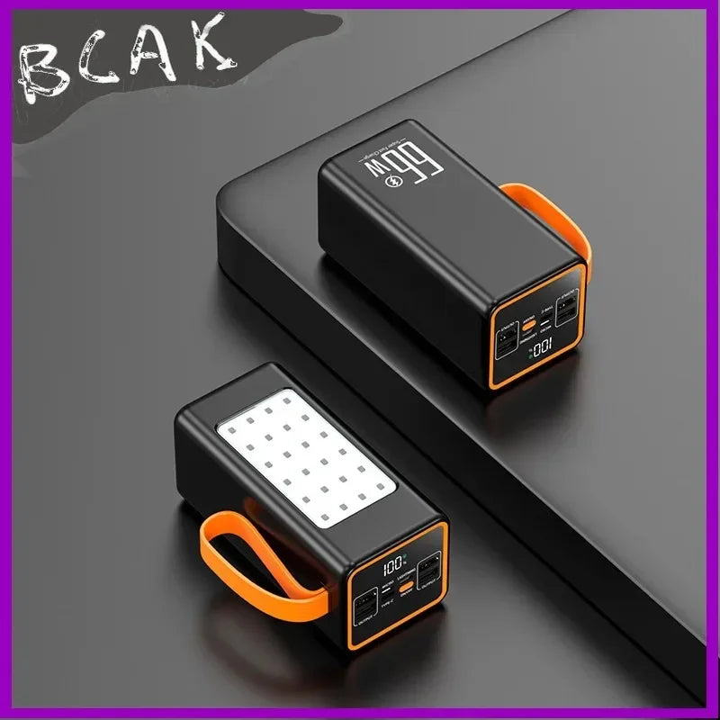 BCAK Style 500000mah 100000mah 200000mah 300000mah Upgraded Version Super power bank fast charge with LED Super Large Capacity