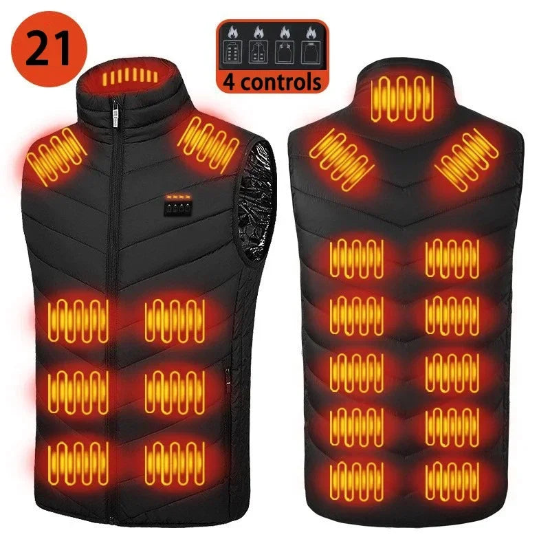 21 Heated Vest Electric Heated Jackets Men&