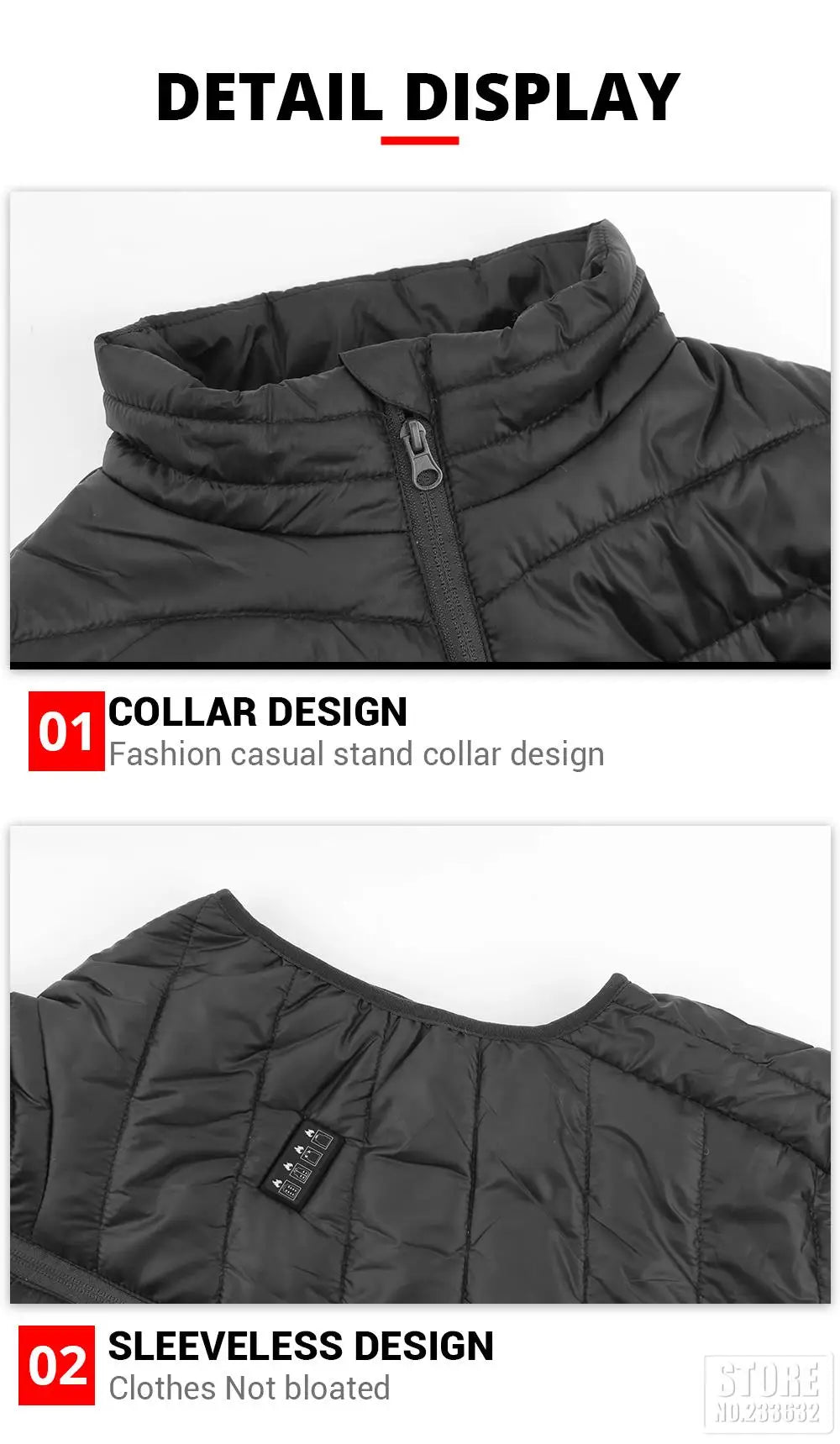 21 Heated Vest Winter Electric Heated Jackets Men Women Sportswear Heated Coat Coat Motorcycle USB Heating Jacket For Camping