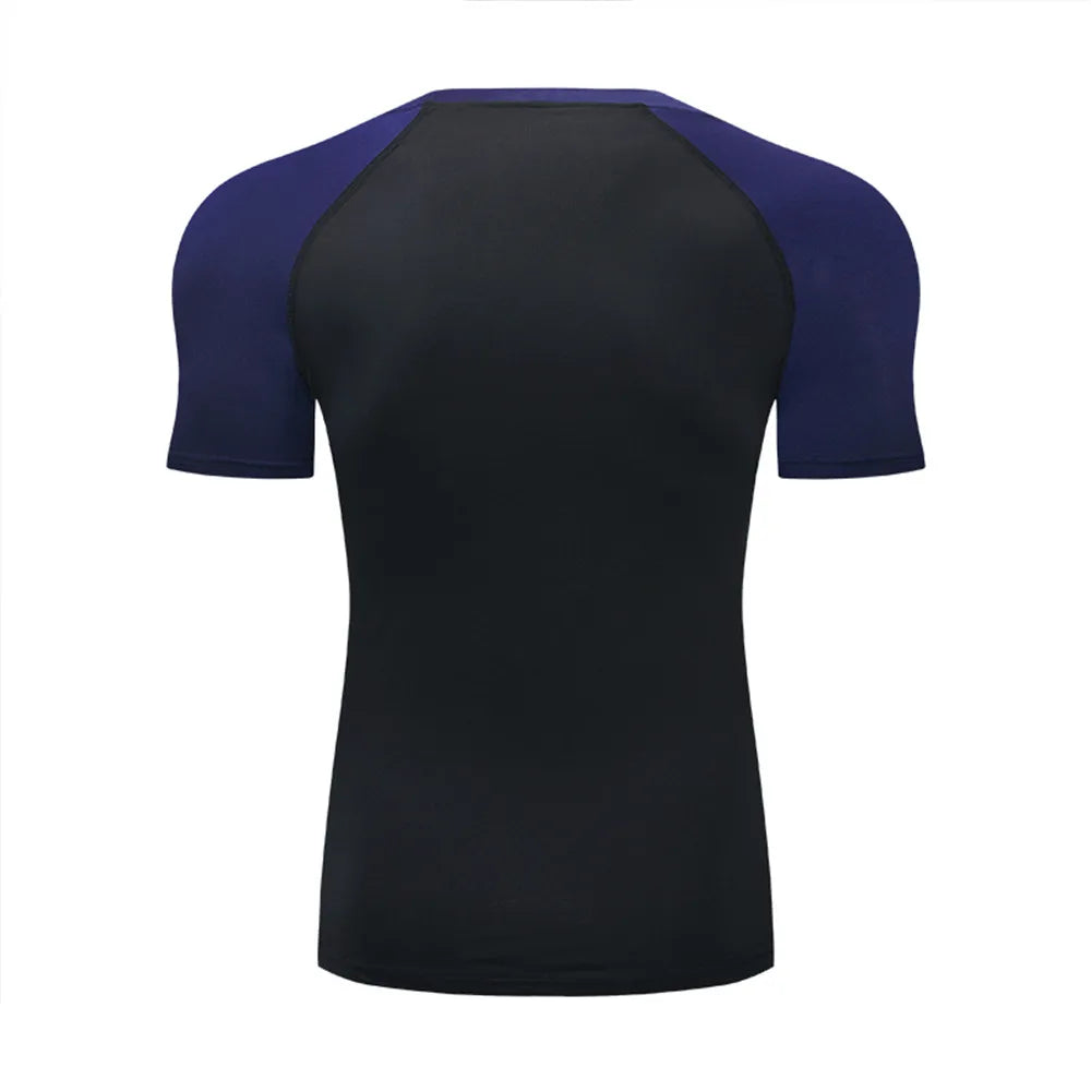 2026 Compression T Shirt Men Summer Sportswear Running T-shirt Elastic Quick Dry Sport Tops Tee Athletic Gym Workout Shirts Men