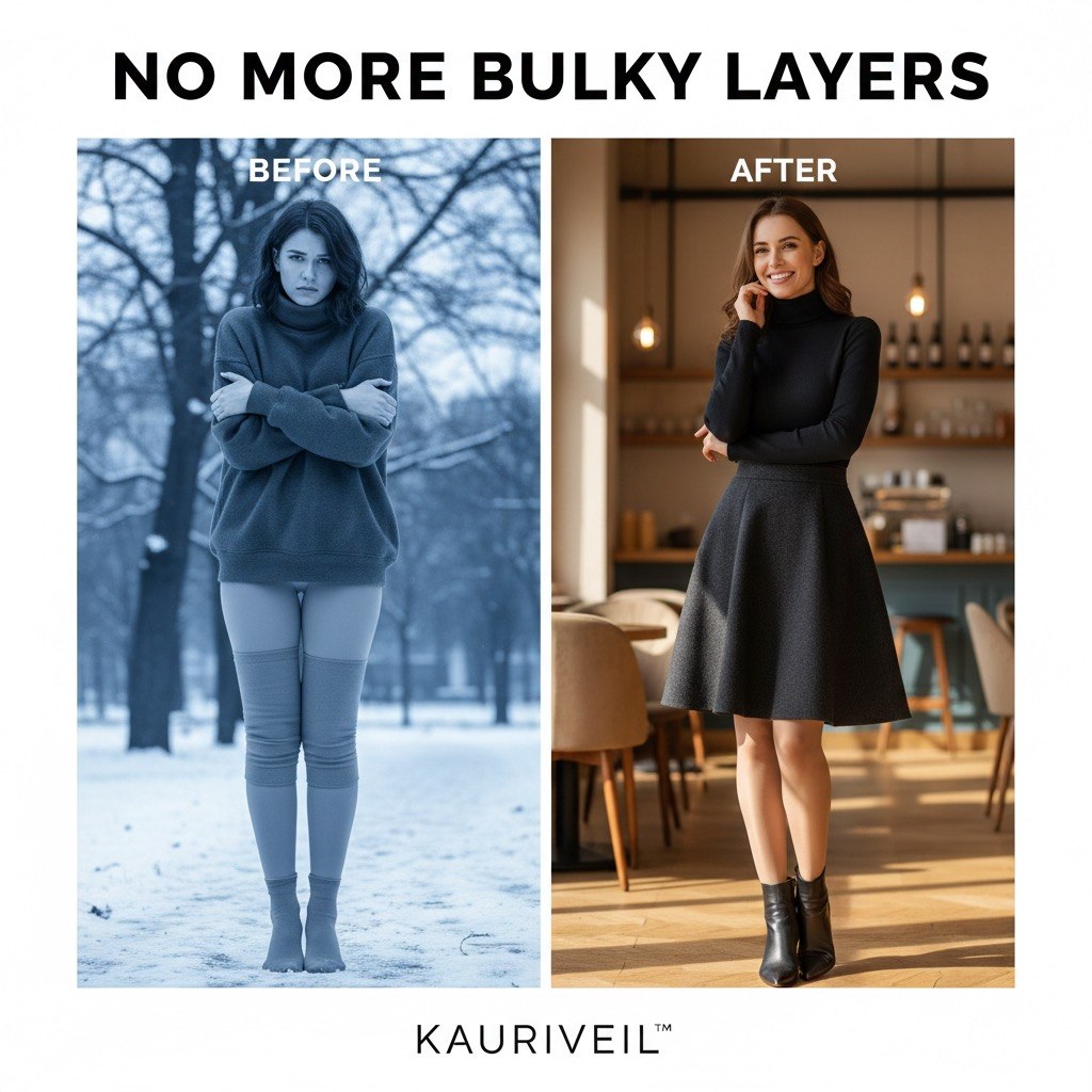 KauriVeil™ Ultra-Warming Skin-Effect Tights™ – Stay elegant even in the coldest winter