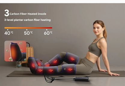 Air Compression Massage Boots Relieve Leg Fatigue Pneumatic Boots With Hot Compress Function Promote Leg Muscle Relaxation