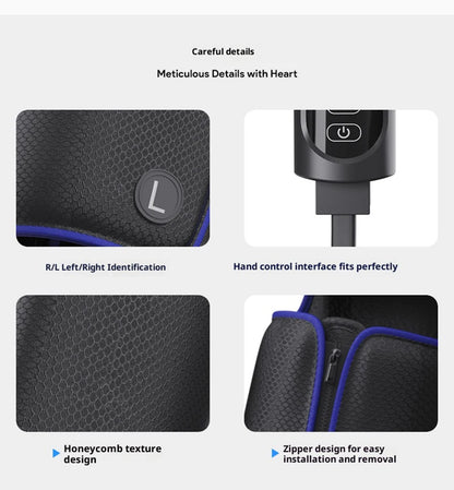 Air Compression Massage Boots Relieve Leg Fatigue Pneumatic Boots With Hot Compress Function Promote Leg Muscle Relaxation