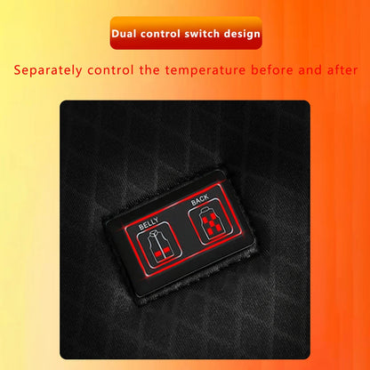 16 Areas Heated Vest USB Infrared Heating Vest Jacket Unisex Winter Electric Heated Vest Outdoor Sports Hiking Oversized M-4XL