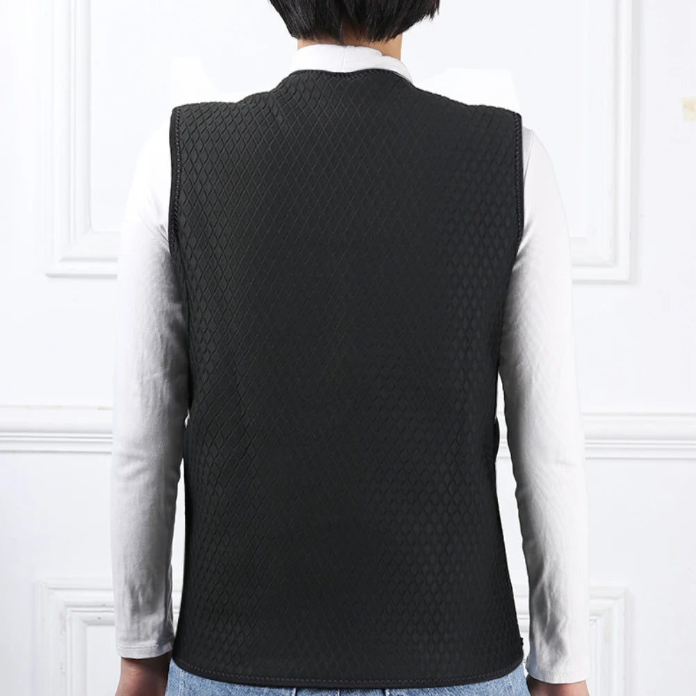 16 Areas Heated Vest USB Infrared Heating Vest Jacket Unisex Winter Electric Heated Vest Outdoor Sports Hiking Oversized M-4XL