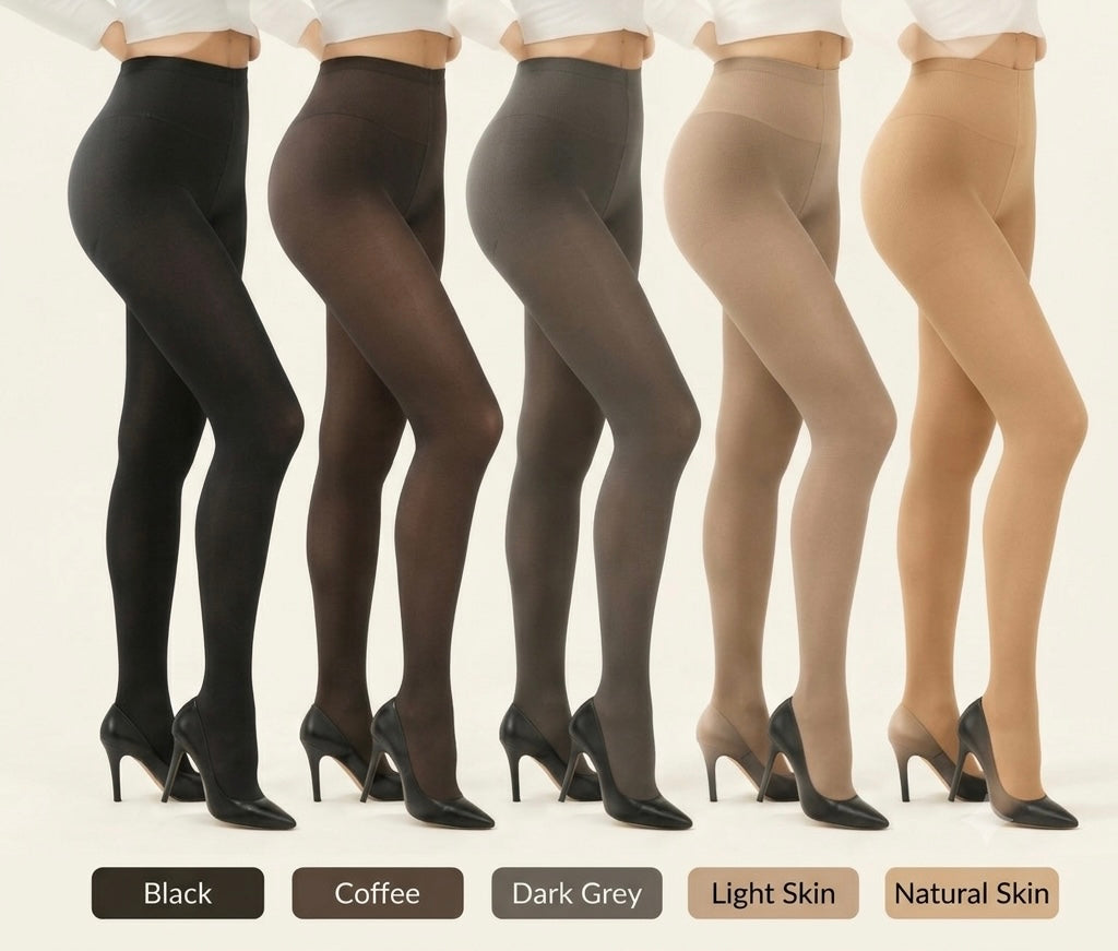 KauriVeil™ Fleece-Lined Tights — Warm like fleece. Looks like skin.
