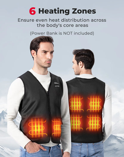 Heated Vest  for Men Women Winter thermal Inner Wear Keep Warm Electric Lightweight For Winter Outdoor Activities