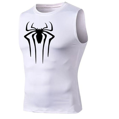 Compression Tank Top Men Gym Shirt Sleeveless Quick Dry Solid Sportswear Male Fitness Bodybuilding Vest Workout Muscle Top