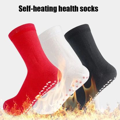 1/5Pairs Heated Socks, Self Heating Socks for Men Women,Massage Anti-Freezing for Fishing Camping Hiking Skiing and Foot Warmer