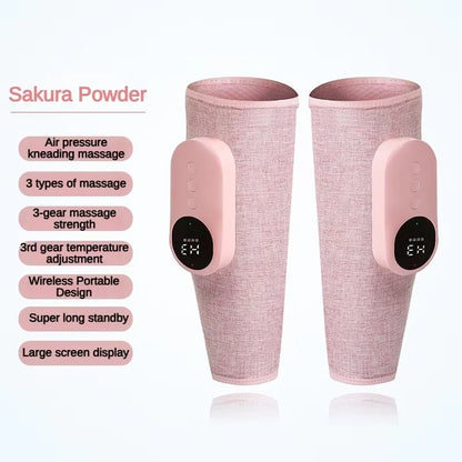 Leg Massager with Heat and Compression, Legs Massage for Circulation and Pain Relief , Heating Calf Leg Air Compression Massager
