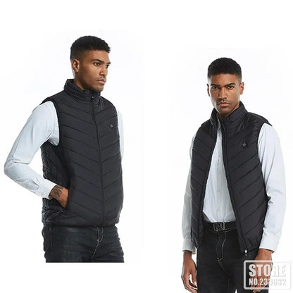 21 Heated Vest Winter Electric Heated Jackets Men Women Sportswear Heated Coat Coat Motorcycle USB Heating Jacket For Camping