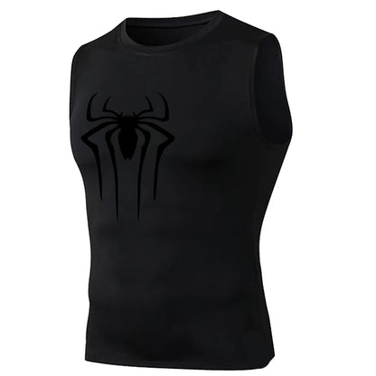 Compression Tank Top Men Gym Shirt Sleeveless Quick Dry Solid Sportswear Male Fitness Bodybuilding Vest Workout Muscle Top
