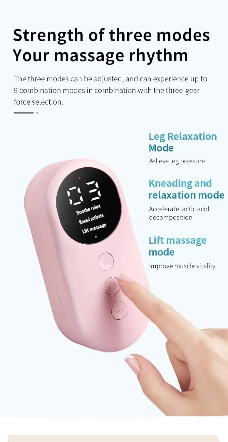 Leg Massager with Heat and Compression, Legs Massage for Circulation and Pain Relief , Heating Calf Leg Air Compression Massager