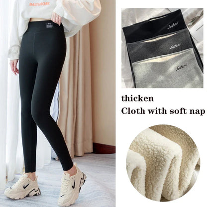 Winter Warm Leggings Women Sexy High Stretch Tight Leggings Casual High Waisted Thermal Pants Thick Leggings Sexy Girl  Fitness