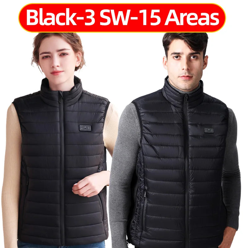 Heated Vest For Men Usb Electric Self Heating Vest Women Warming Heated Jacket Lightweight Thermal Sleeveless Heated Clothing