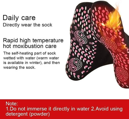 1/5Pairs Heated Socks, Self Heating Socks for Men Women,Massage Anti-Freezing for Fishing Camping Hiking Skiing and Foot Warmer