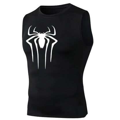 Compression Tank Top Men Gym Shirt Sleeveless Quick Dry Solid Sportswear Male Fitness Bodybuilding Vest Workout Muscle Top