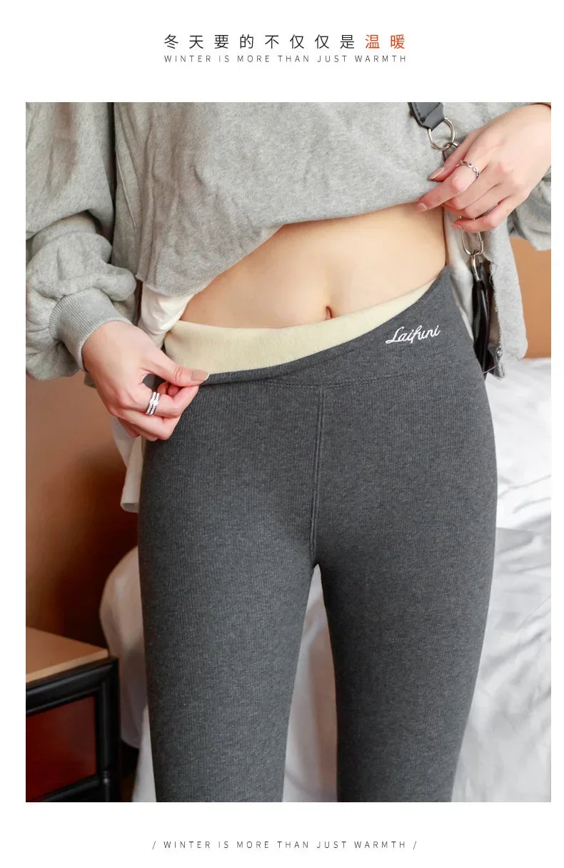 Winter Warm Leggings Women Sexy High Stretch Tight Leggings Casual High Waisted Thermal Pants Thick Leggings Sexy Girl  Fitness