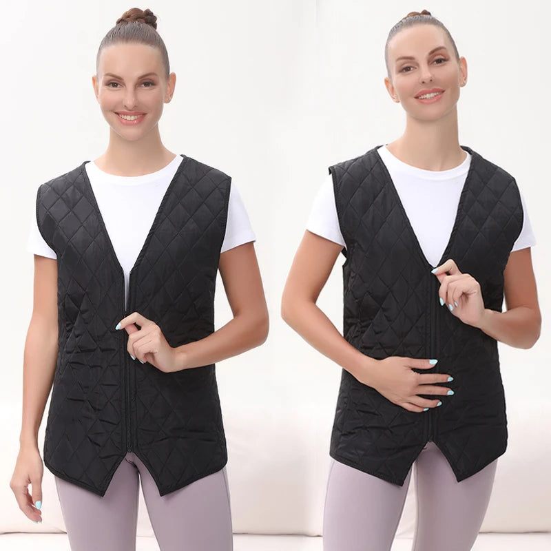 Winter Heated Vest USB-Powered 3 Heat Settings Relieves Shoulder Back Lumbar Muscle Stiffness Soreness Boosts Blood Circulation